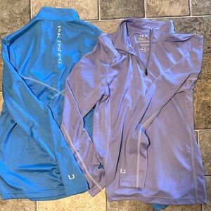 Huk Performance Long Sleeve Womens small bundle  1-Blue and 1- Lavender